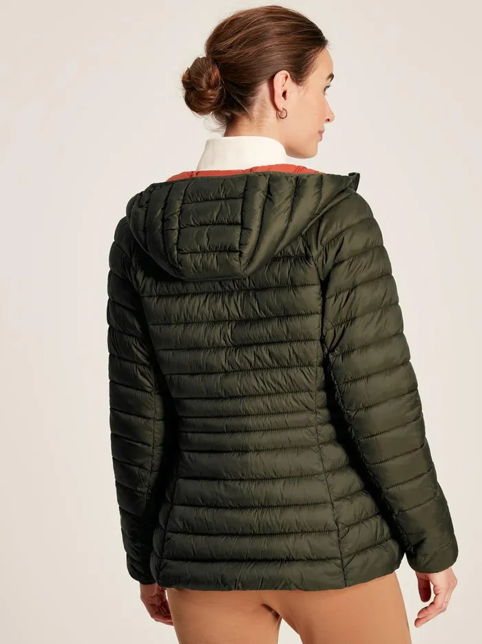 Joules Coats and Jackets Women Green Showerproof Packable Padded Jacket