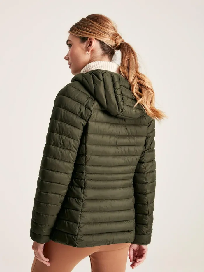Joules Coats and Jackets Women Green Showerproof Packable Padded Jacket