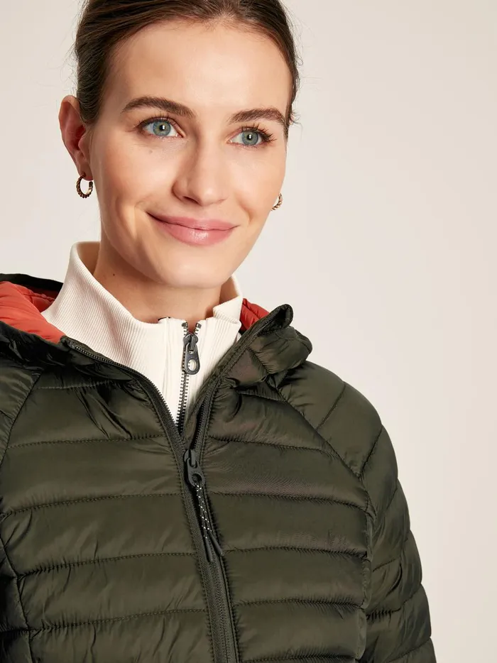 Joules Coats and Jackets Women Green Showerproof Packable Padded Jacket