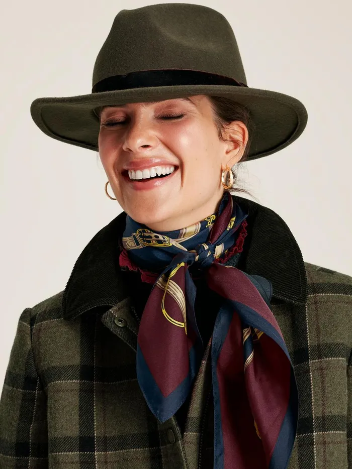 Joules Coats and Jackets Women Green Tweed Fieldcoat