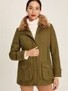 Joules Coats and Jackets Women Green Tweed Jacket With Removable Gilet