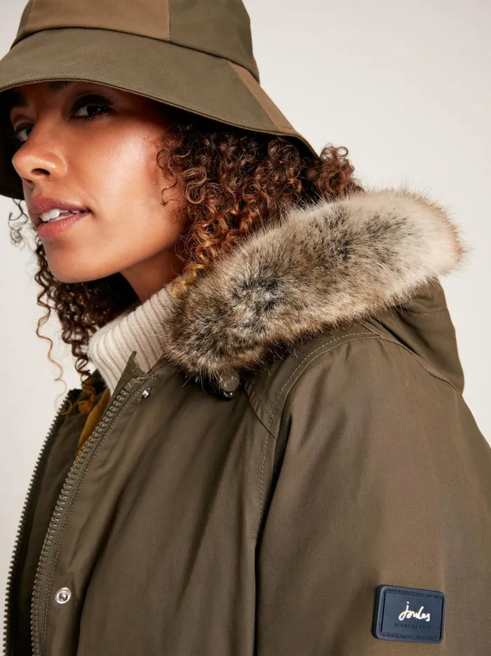 Joules Coats and Jackets Women Green Waterproof Parka Coat With Hood Joules Coats and Jackets Women Green Waterproof Parka Coat With Hood
