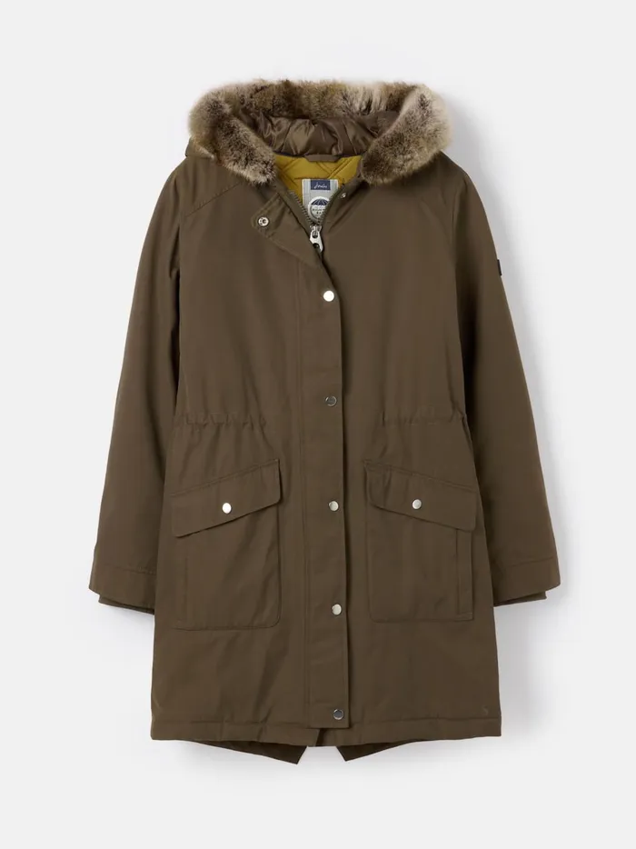 Joules Coats and Jackets Women Green Waterproof Parka Coat With Hood Joules Coats and Jackets Women Green Waterproof Parka Coat With Hood