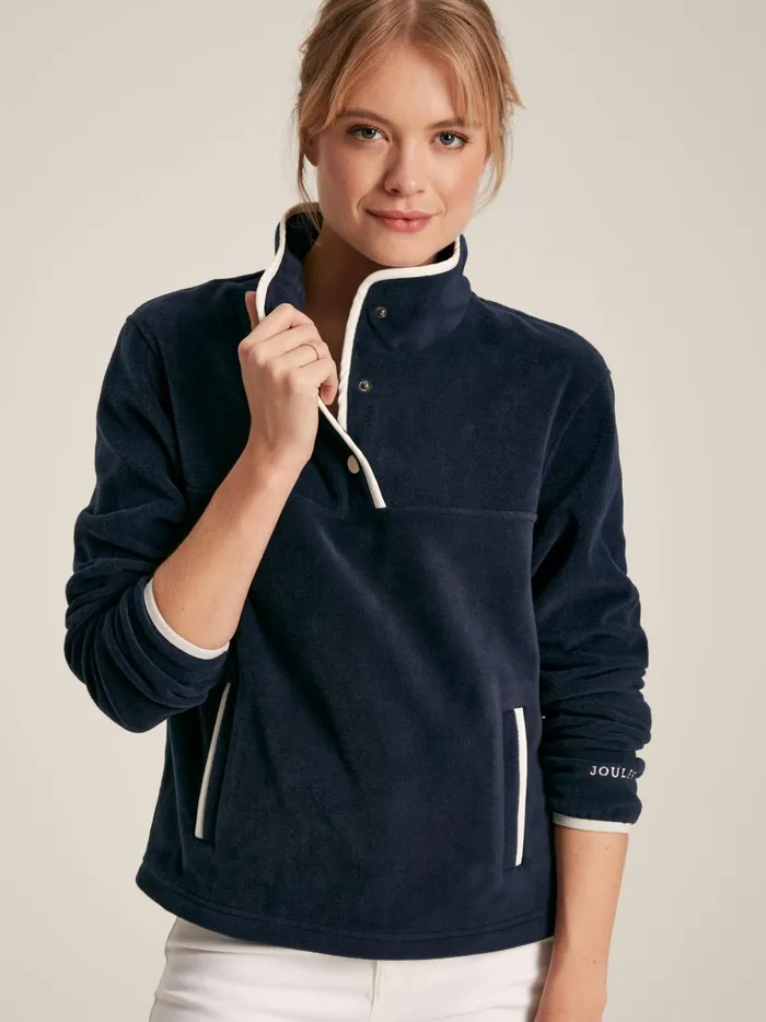 Joules Coats and Jackets Women Navy Half Zip Fleece