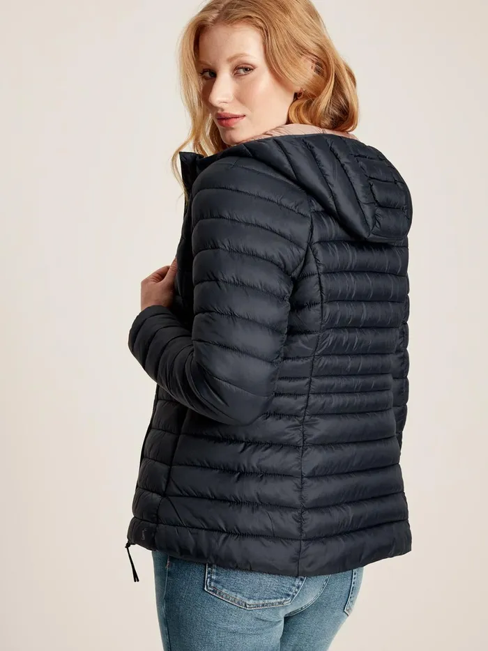 Joules Coats and Jackets Women Navy Showerproof Packable Padded Jacket