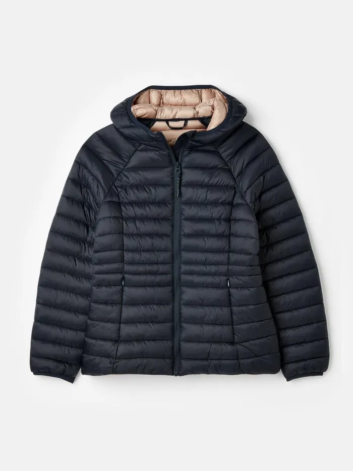 Joules Coats and Jackets Women Navy Showerproof Packable Padded Jacket