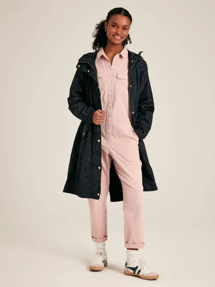 Joules Coats and Jackets Women Navy Waterproof Packable Raincoat