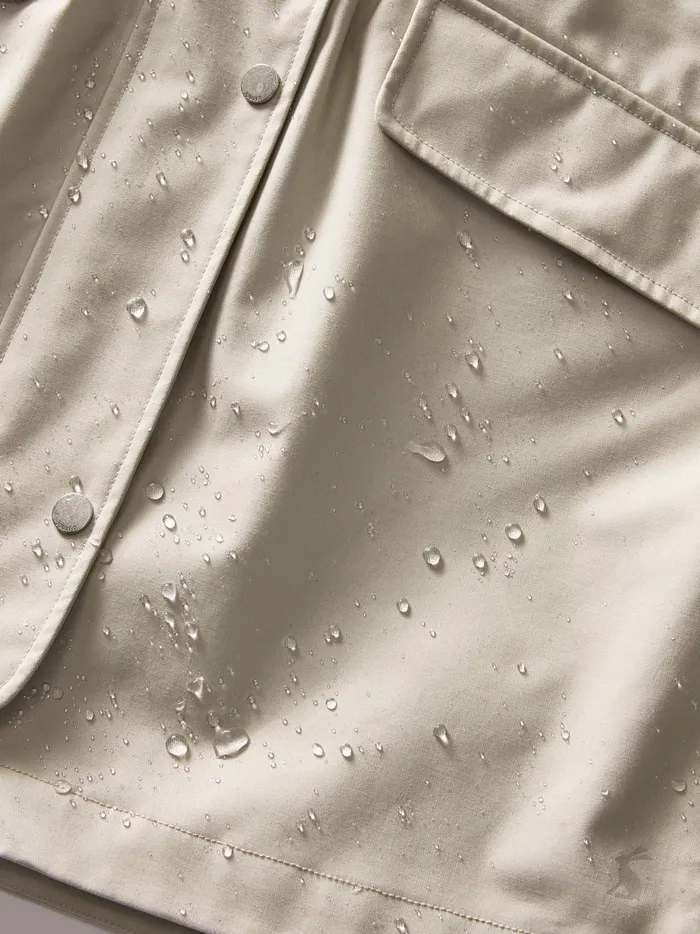 Joules Coats and Jackets Women Neutral Waterproof Raincoat With Hood