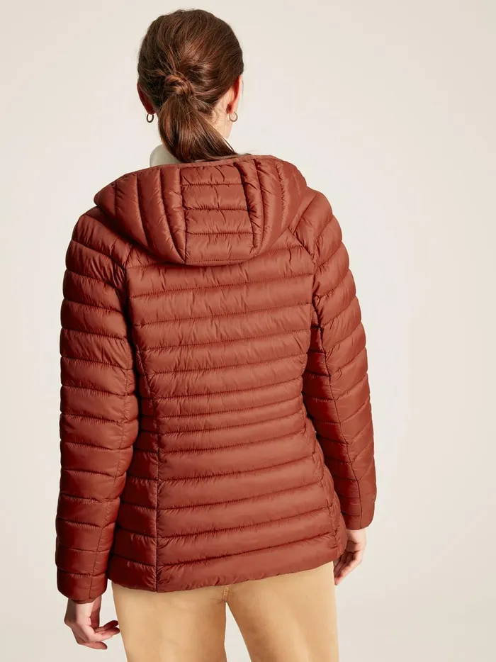 Joules Coats and Jackets Women Red Showerproof Packable Padded Jacket