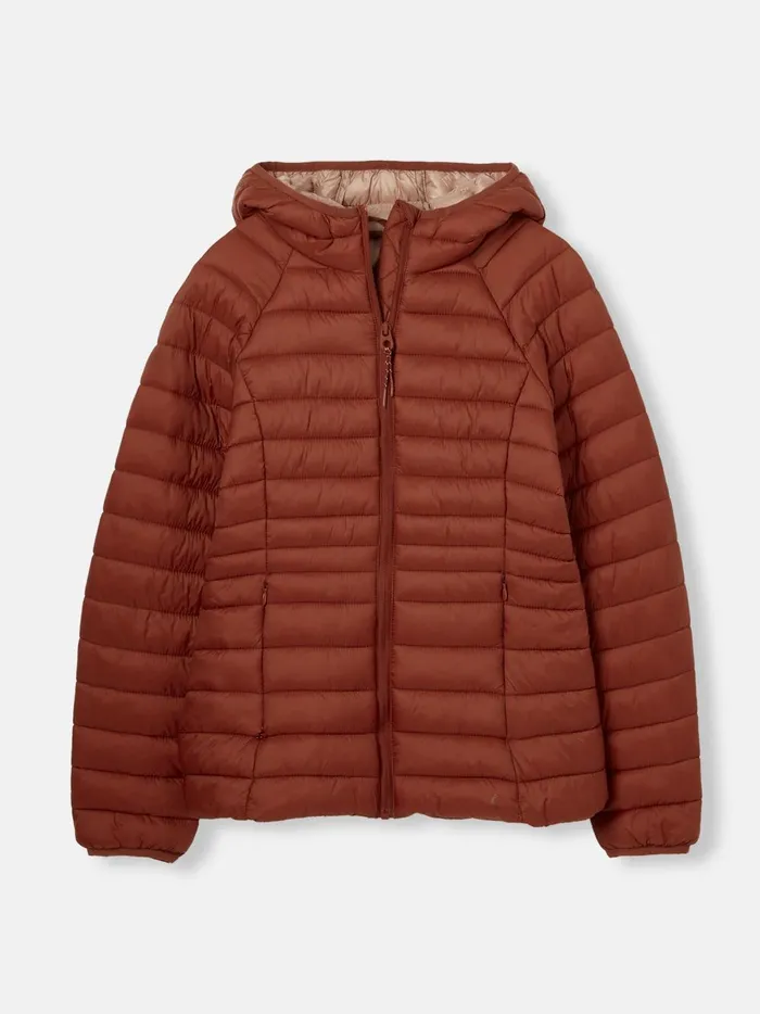 Joules Coats and Jackets Women Red Showerproof Packable Padded Jacket