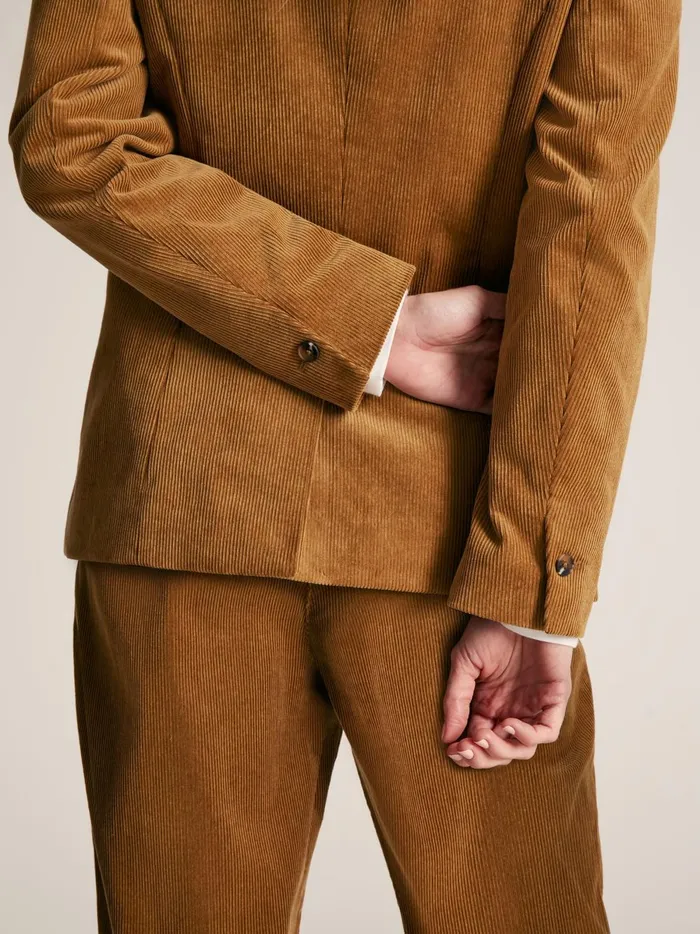 Joules Coats and Jackets Women Tan Brown Corduroy Blazer