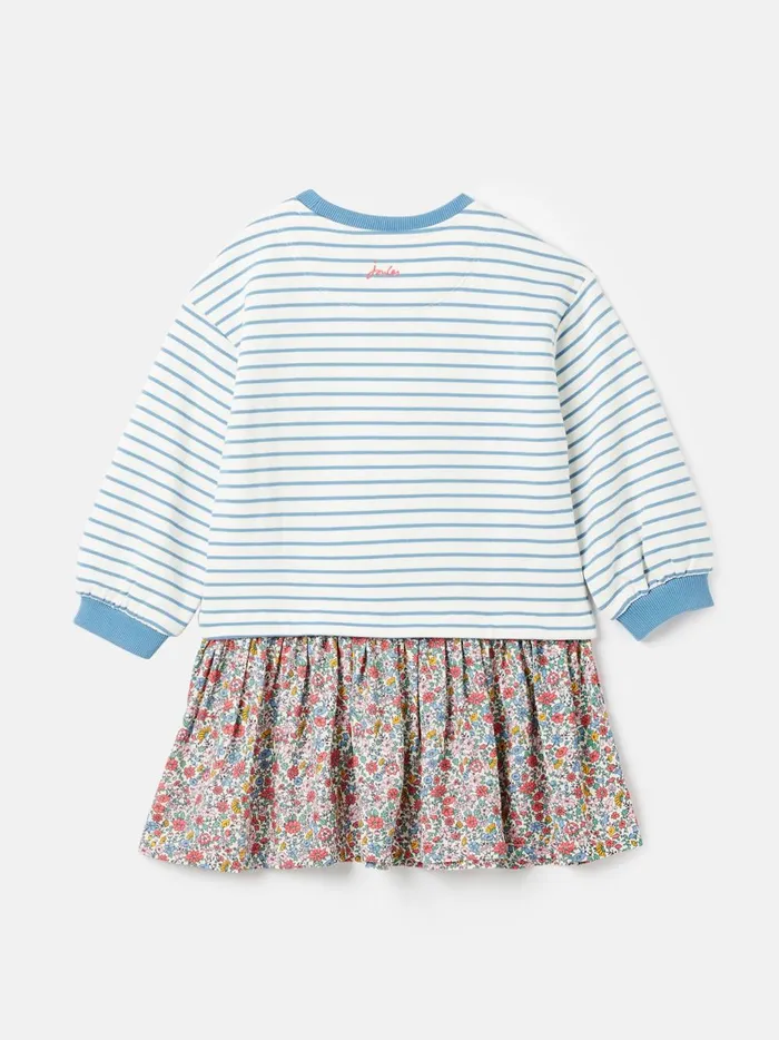 Joules Dresses Girls Blue Sweatshirt Dress