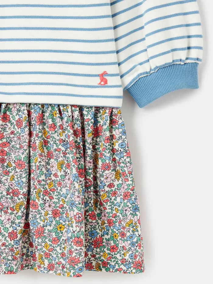 Joules Dresses Girls Blue Sweatshirt Dress
