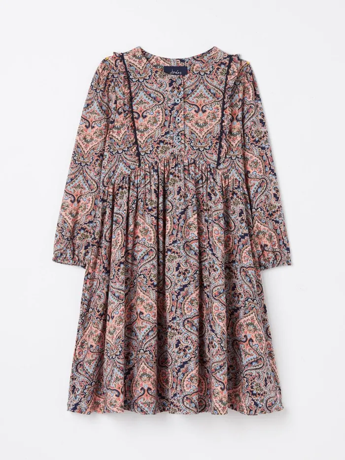 Joules Dresses Girls Multi Paisley Print Dress