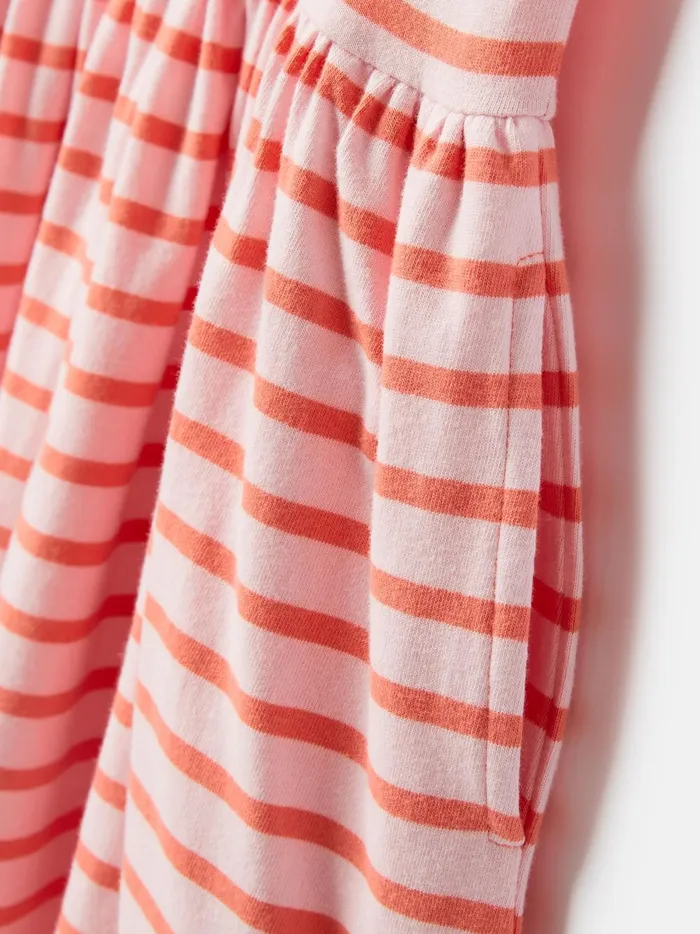 Joules Dresses Girls Pink Stripe TShirt Dress
