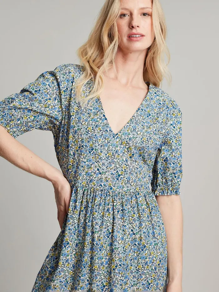 Joules Dresses Women Cream Aura Tiered Cotton Dress