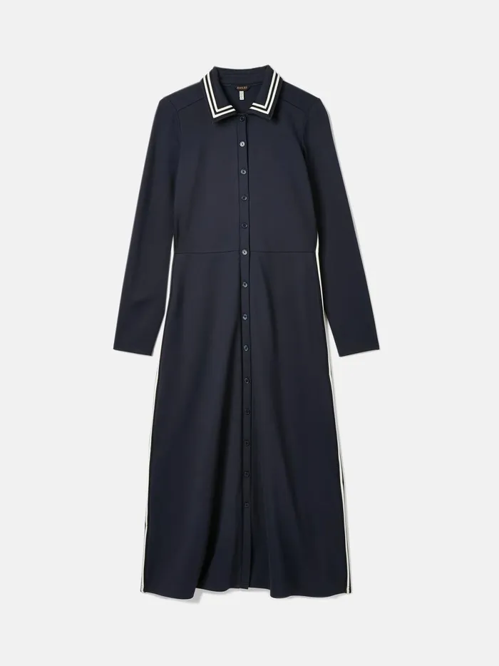 Joules Dresses Women Navy Button Down Ponte Jersey Dress