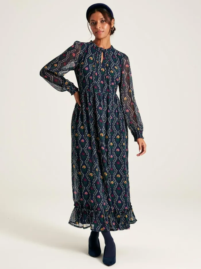 Joules Dresses Women Navy Floral Printed Dress