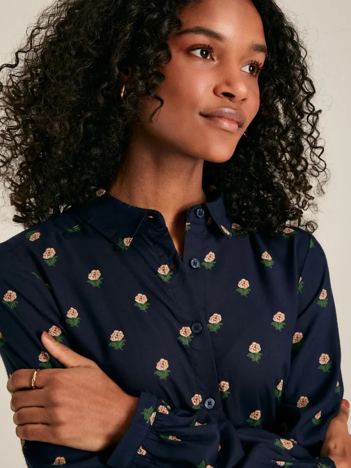 Joules Dresses Women Navy Printed Shirt Dress