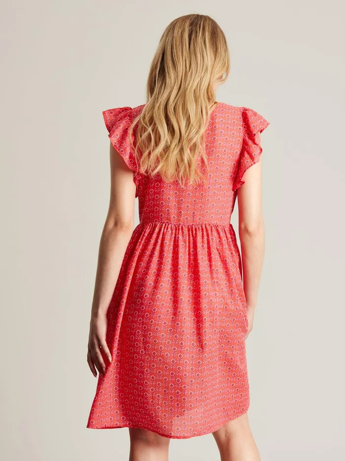 Joules Dresses Women Pink Faith Frill Short Dress