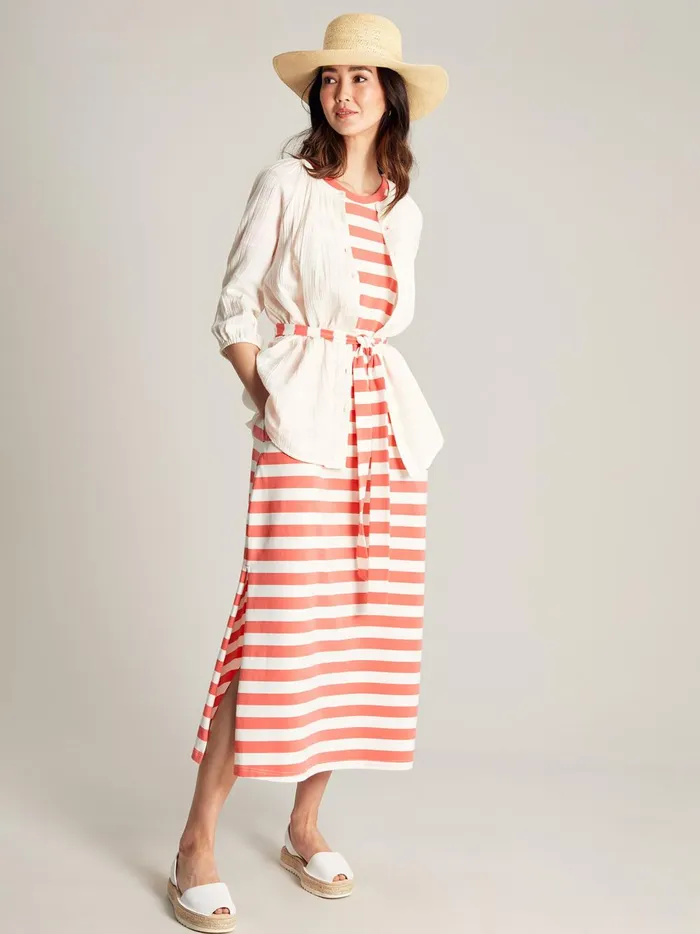 Joules Dresses Women Pink Jersey Long Dress