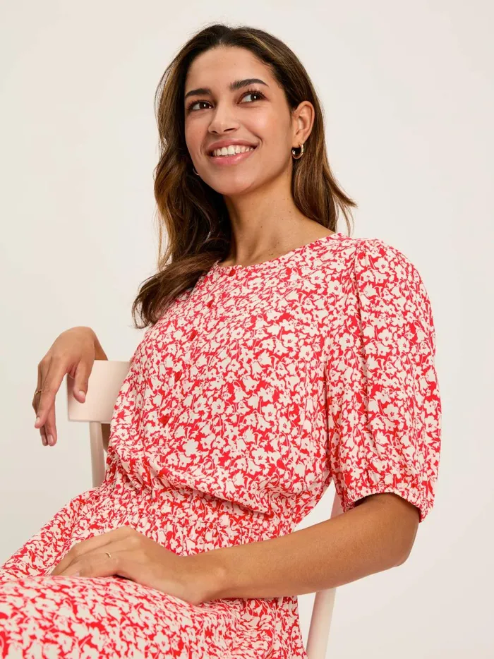 Joules Dresses Women Red Button Down Midi Dress