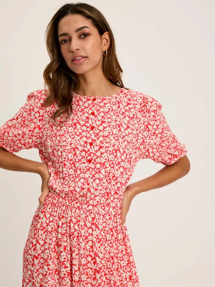 Joules Dresses Women Red Button Down Midi Dress