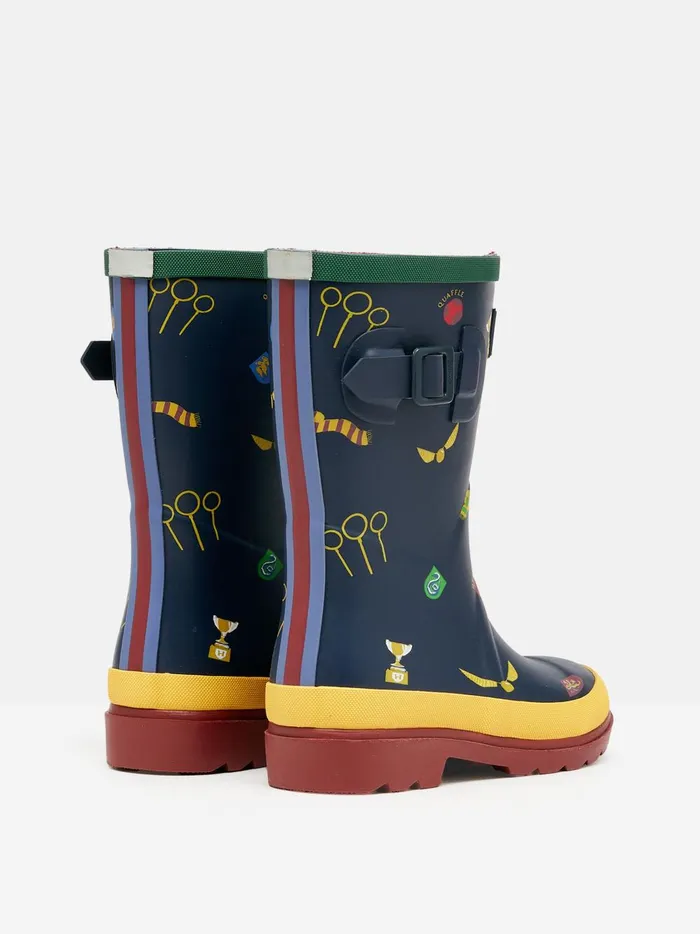 Joules Footwear Boys Navy Harry Potter Wellies