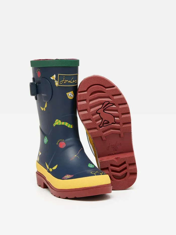 Joules Footwear Boys Navy Harry Potter Wellies