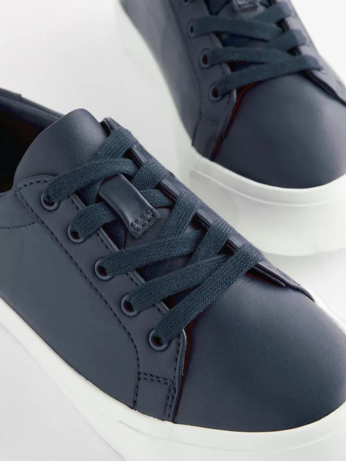 Joules Footwear Boys Next Navy LaceUp Shoes