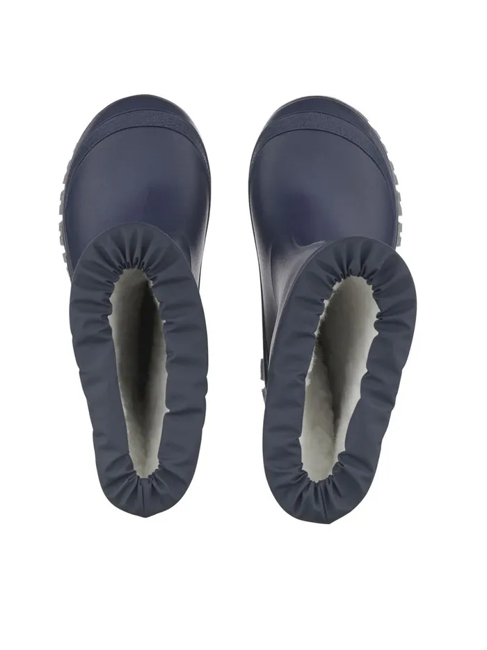Joules Footwear Boys Start Rite Blue Mudbuster Fleece Lined Cosy Wellies