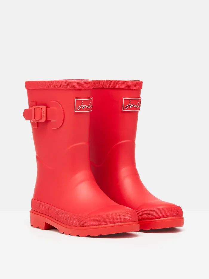 Joules Footwear GirlsBoys Red Adjustable Wellies