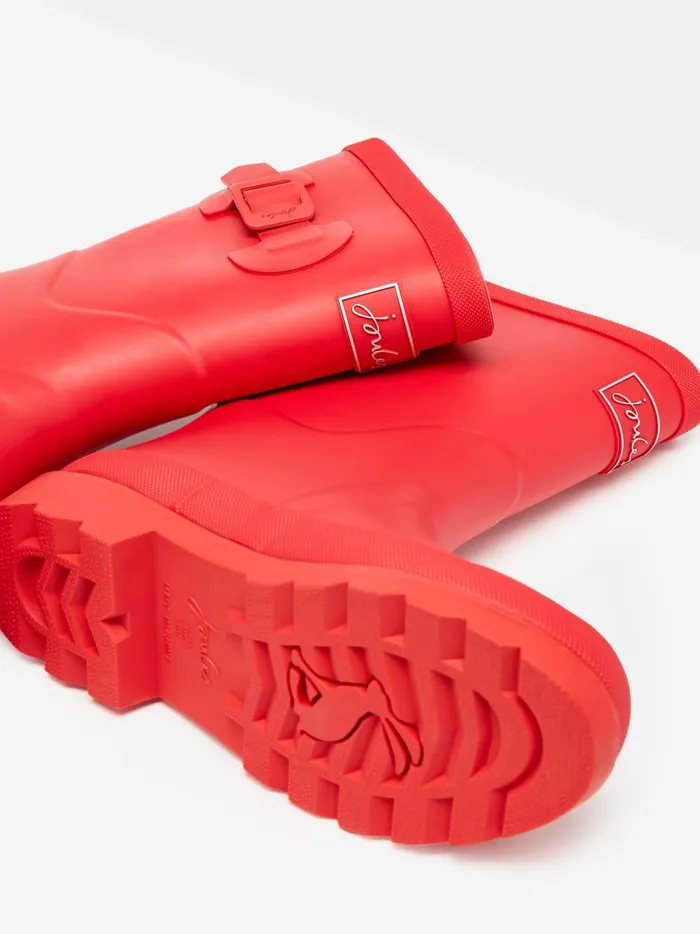Joules Footwear GirlsBoys Red Adjustable Wellies