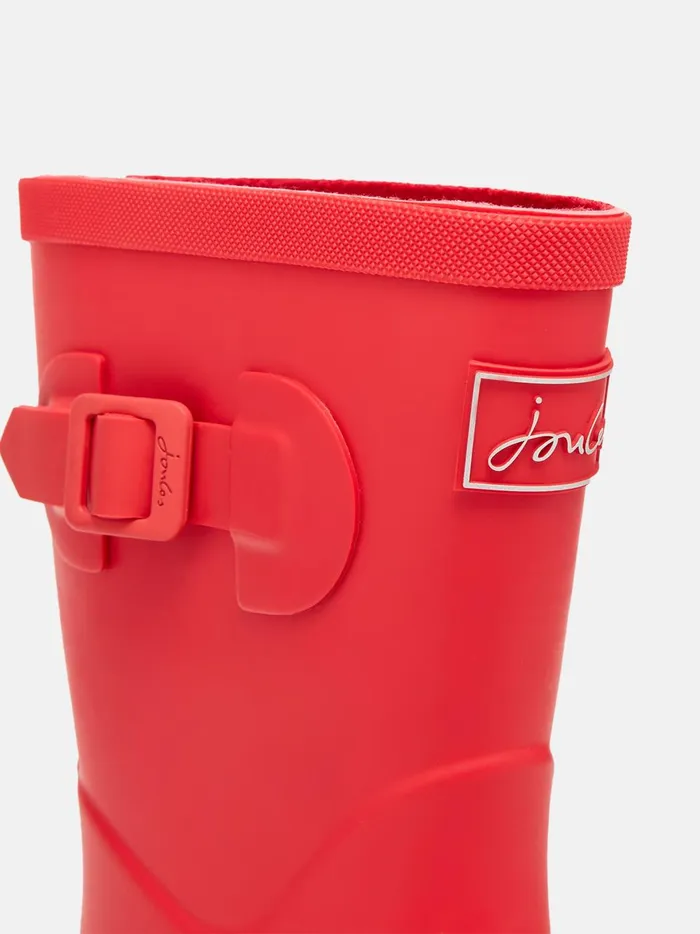 Joules Footwear GirlsBoys Red Adjustable Wellies