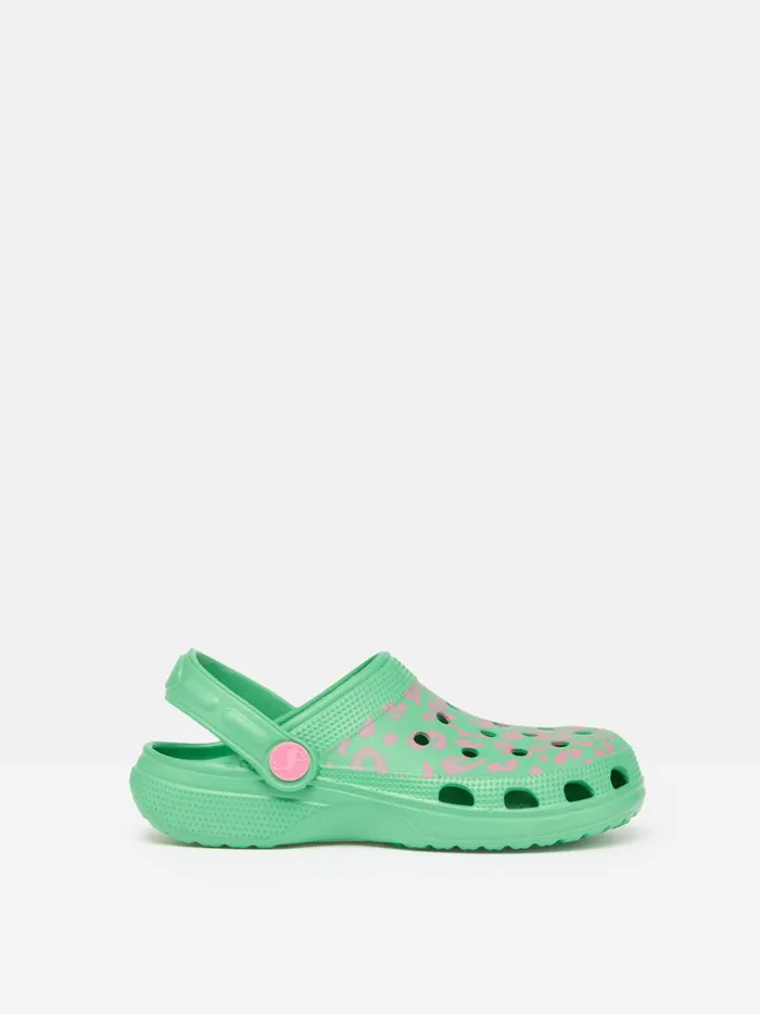 Joules Footwear Girls Green Easy Slip On Clogs