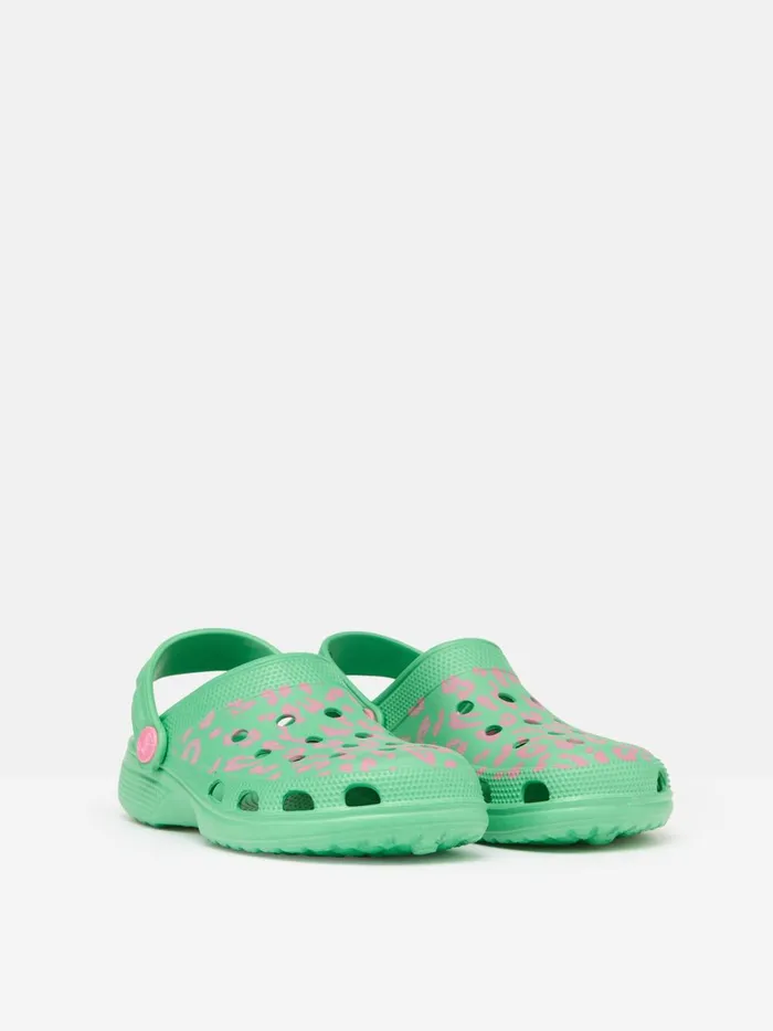 Joules Footwear Girls Green Easy Slip On Clogs