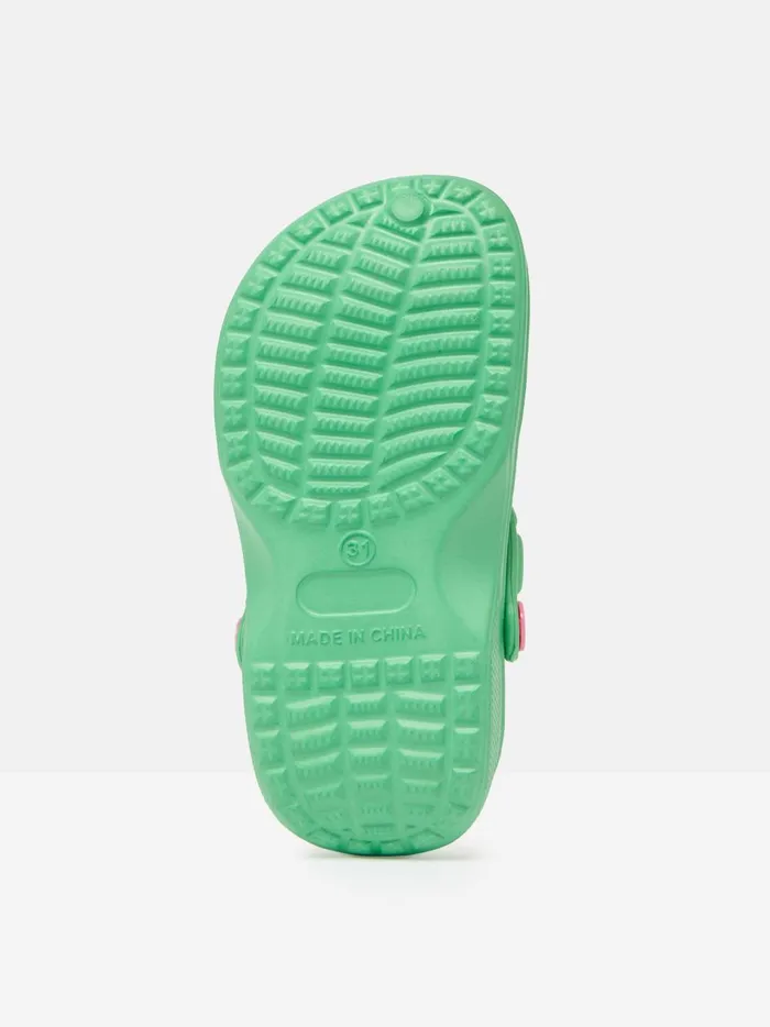 Joules Footwear Girls Green Easy Slip On Clogs