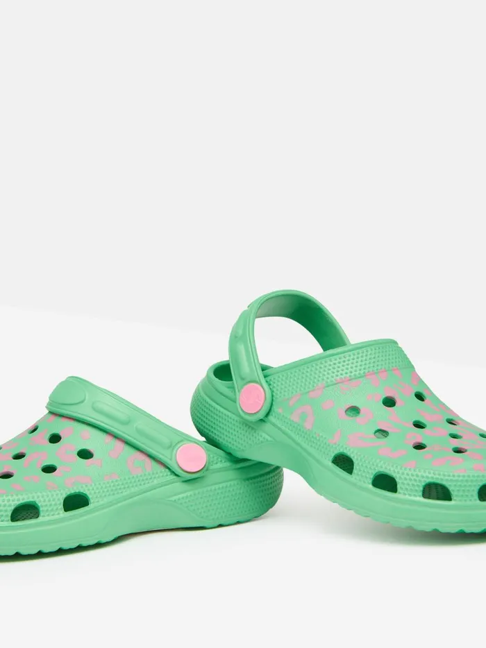 Joules Footwear Girls Green Easy Slip On Clogs