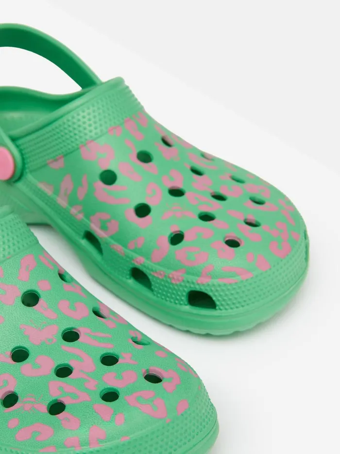 Joules Footwear Girls Green Easy Slip On Clogs