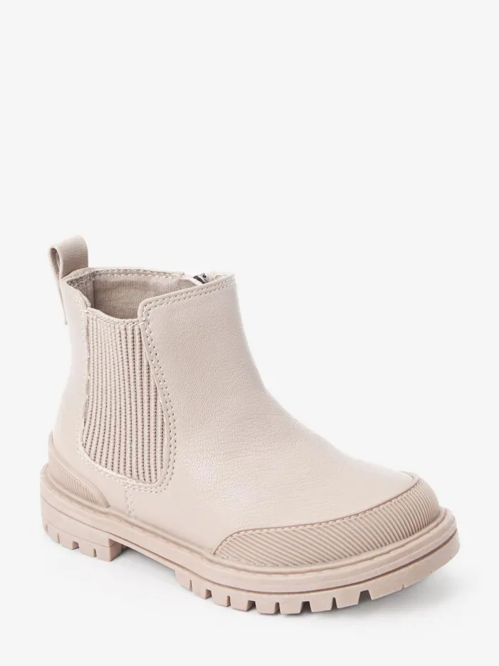 Joules Footwear Girls Next Cream Chelsea Boots