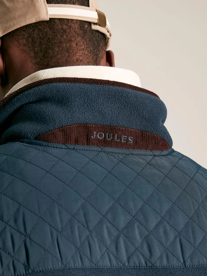 Joules Gilets Men Navy Full Zip Fleece Gilet