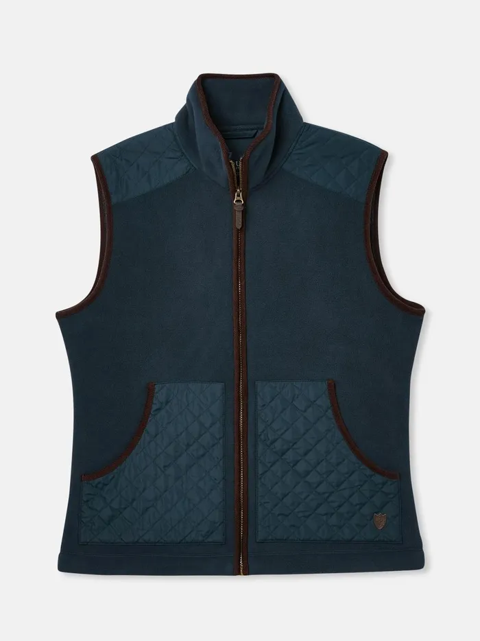 Joules Gilets Men Navy Full Zip Fleece Gilet