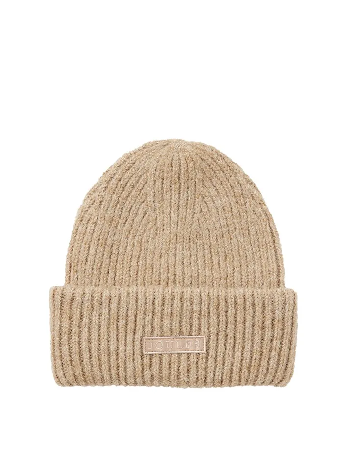 Joules Hats Women Oat Oversized Knitted Beanie Hat