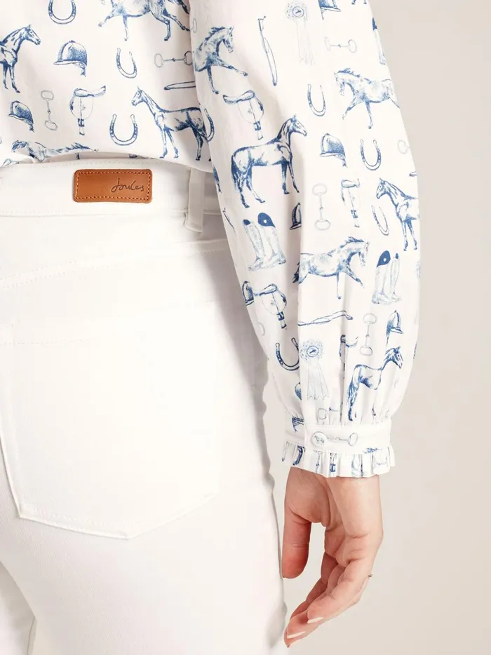 Joules Jeans Women White Denim Stretch Skinny Jeans