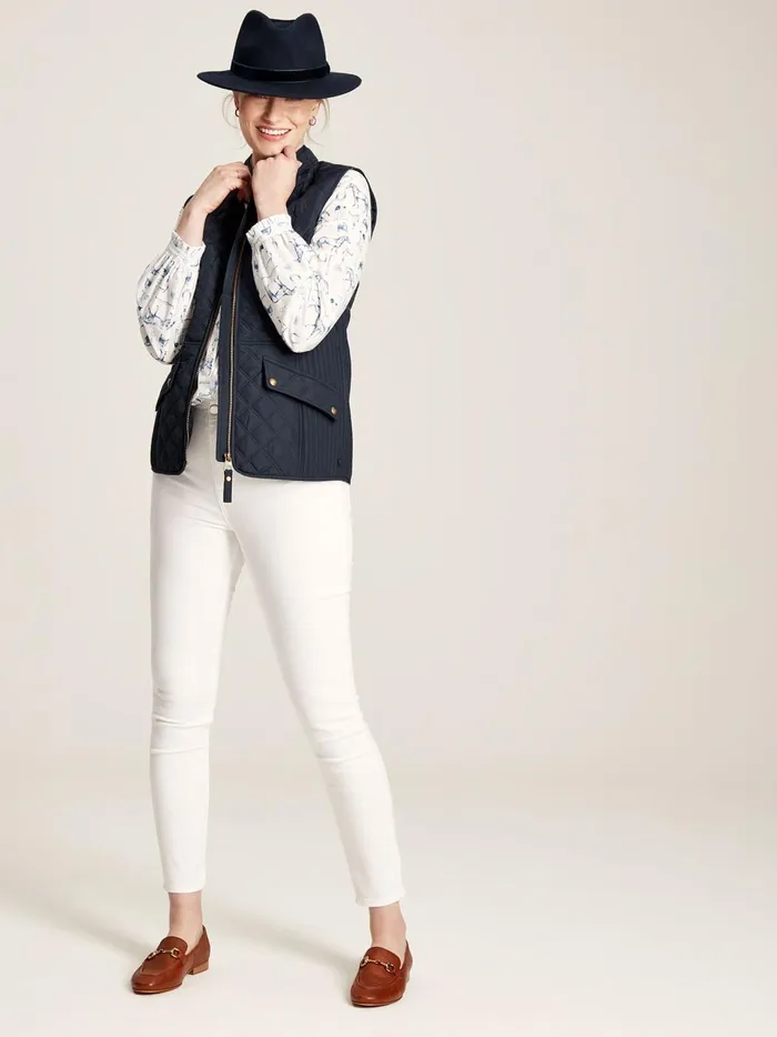 Joules Jeans Women White Denim Stretch Skinny Jeans