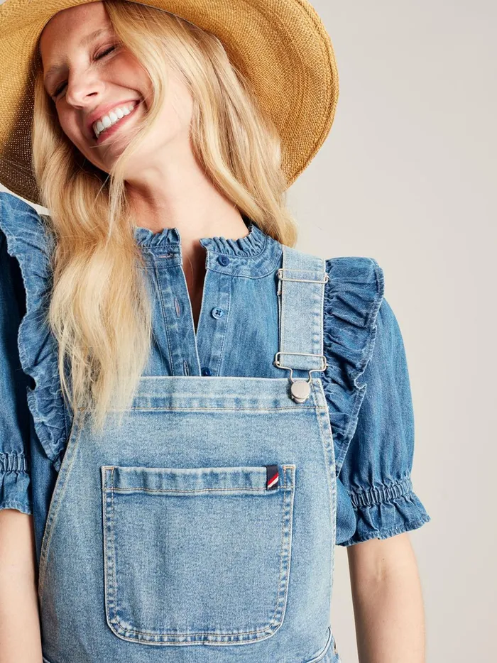 Joules Jumpsuits and Dungarees Women Blue Straight Leg Dungarees