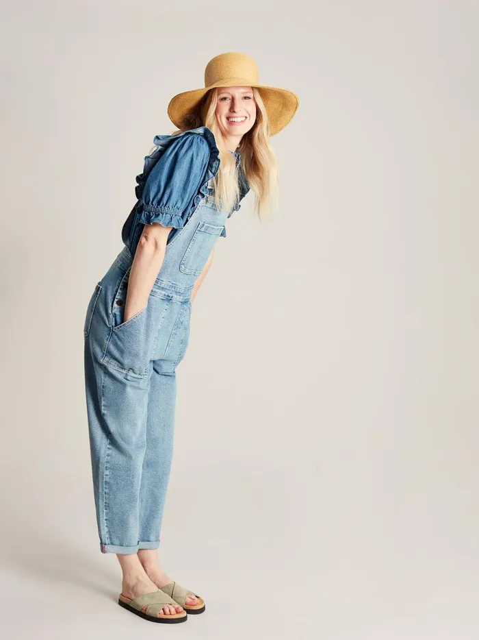 Joules Jumpsuits and Dungarees Women Blue Straight Leg Dungarees
