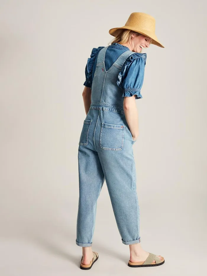 Joules Jumpsuits and Dungarees Women Blue Straight Leg Dungarees