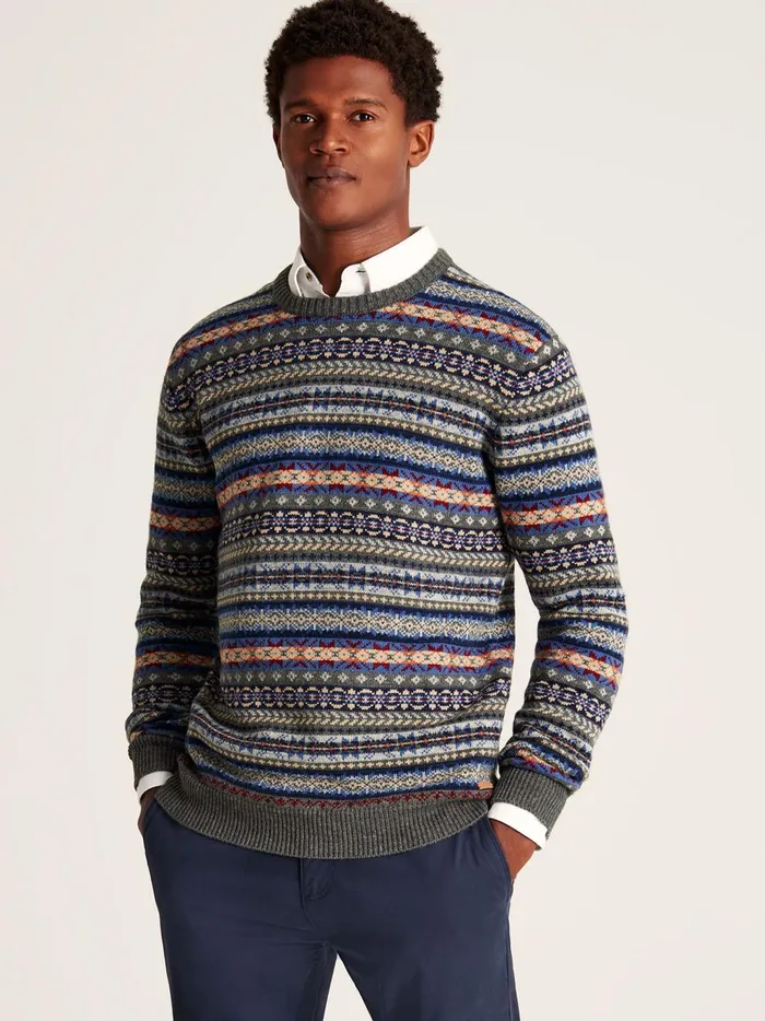 Joules Knitwear Men Grey Jumper