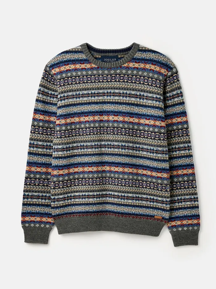 Joules Knitwear Men Grey Jumper